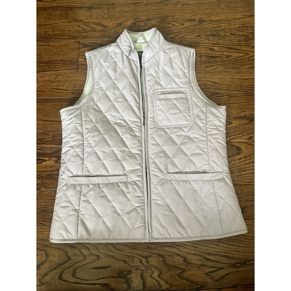 Vintage Eddie Bauer Lined Puffer Vest Womens Small Lavender